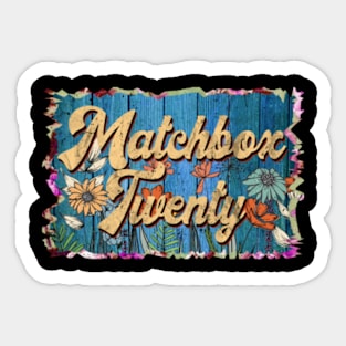 Retro Matchbox Name Flowers Limited Edition Proud Classic Styles Twenty Sticker